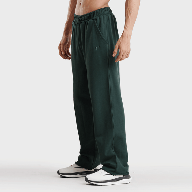 Tf-Forest Green Heavy GSM Terry Flow Bottoms