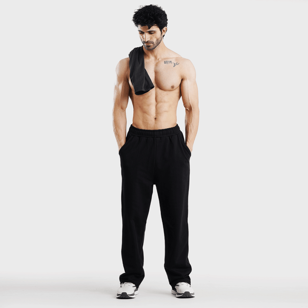 Tf-Black Heavy GSM Terry Flow Bottoms