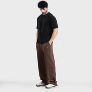 Tf-Dark Brown Heavy GSM Terry Flow Bottoms