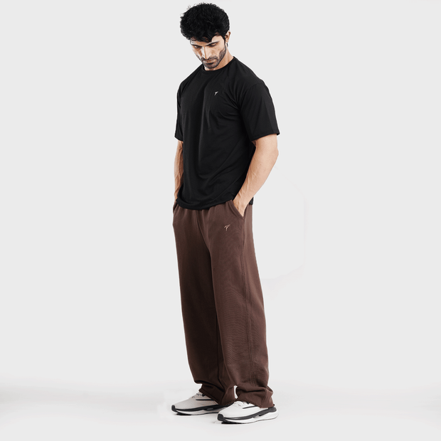 Tf-Dark Brown Heavy GSM Terry Flow Bottoms
