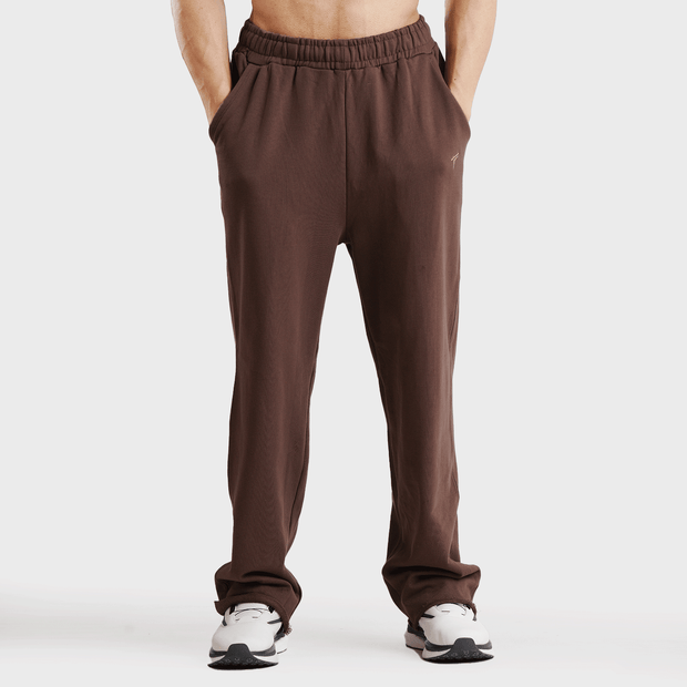 Tf-Dark Brown Heavy GSM Terry Flow Bottoms