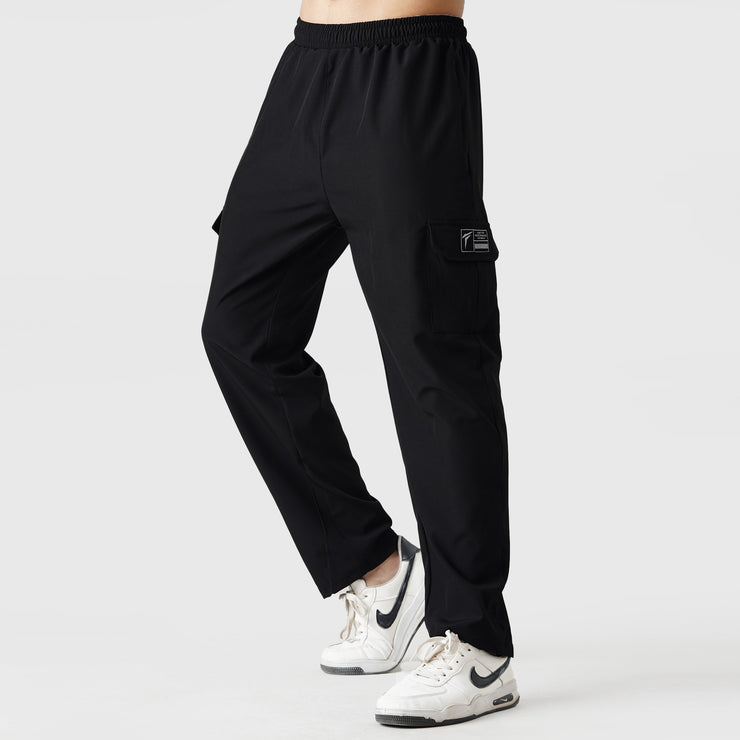 Tf-Premium Black Baggy Cargo Bottoms