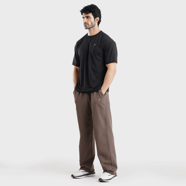 Tf-Stone Brown Heavy GSM Terry Flow Bottoms