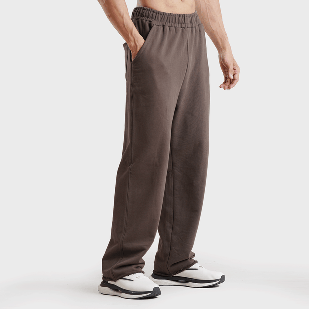 Tf-Stone Brown Heavy GSM Terry Flow Bottoms