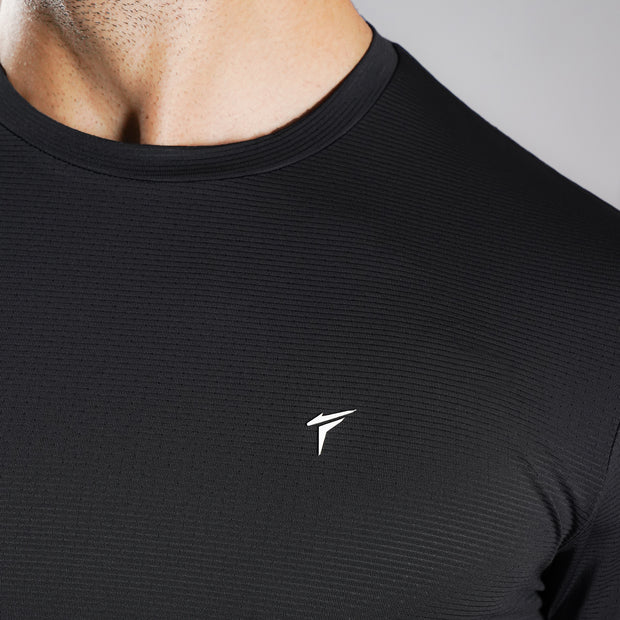 Tf-Black Ultra Stretch Mesh Tee