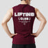Tf-Maroon Lifting Club Sleeveless Top