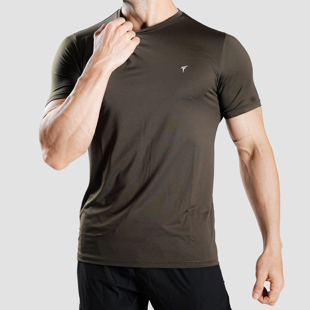 Tf-Olive Ultra Stretch Mesh Tee