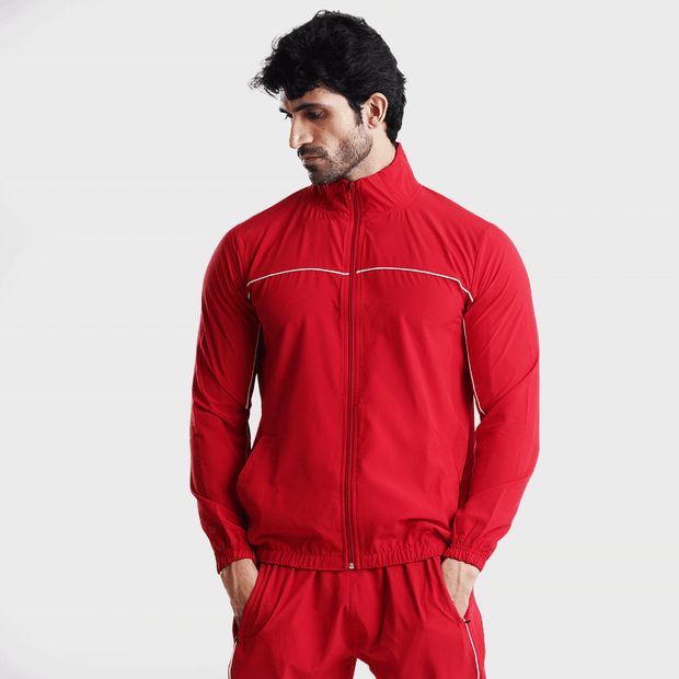 Tf-Premium Red Running Piping Jacket V2.O