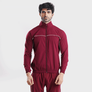 Tf-Premium Maroon Running Piping Jacket V2.O