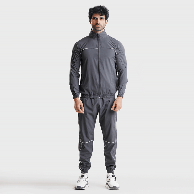 Tf-Premium Grey Running Piping Jacket V2.O