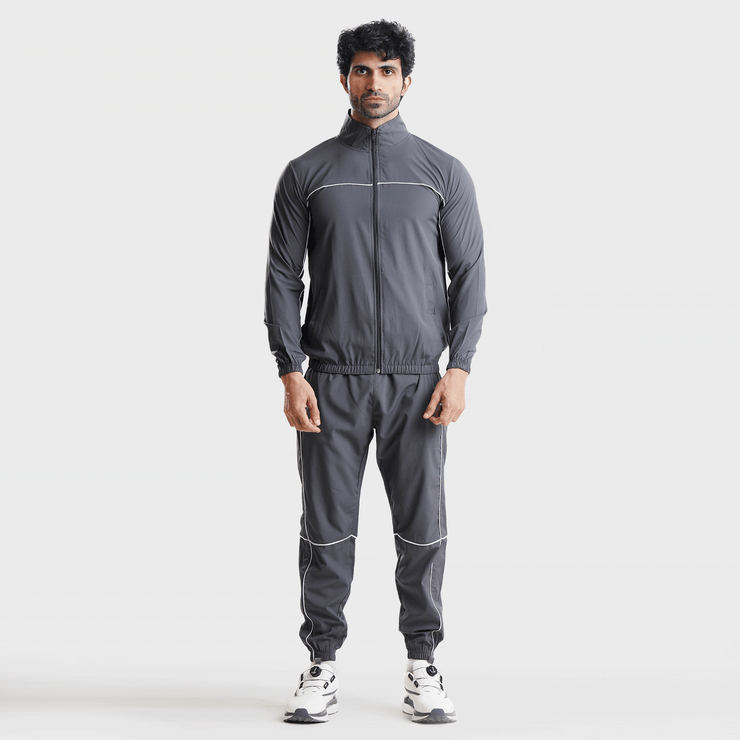 Tf-Premium Grey Running Piping Jacket V2.O