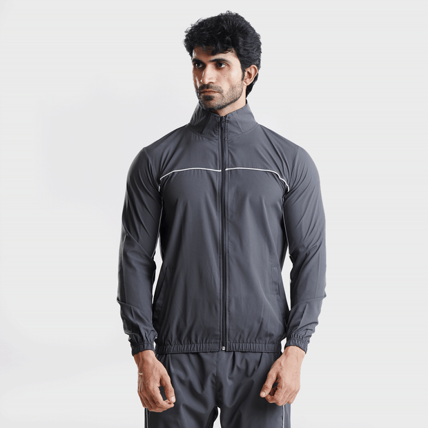 Tf-Premium Grey Running Piping Jacket V2.O