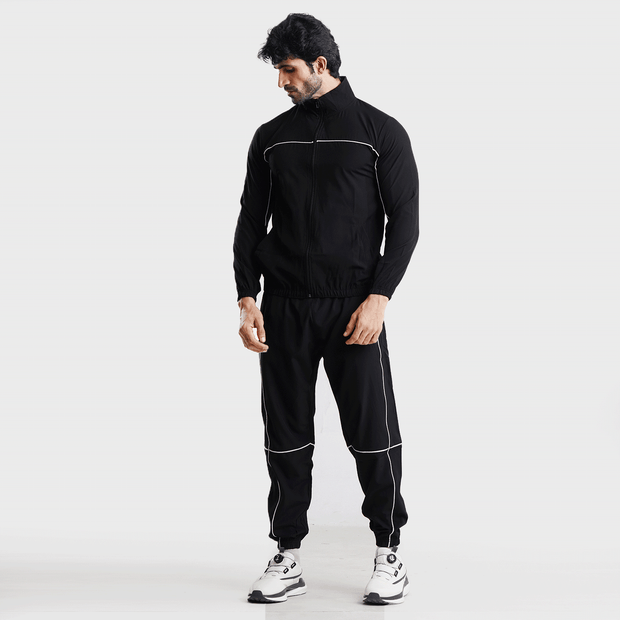 Tf-Premium Black Running Piping Jacket V2.O