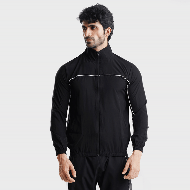 Tf-Premium Black Running Piping Jacket V2.O