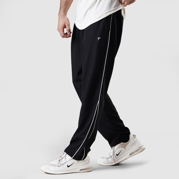 Tf-Premium Black Baggy Piping Bottoms