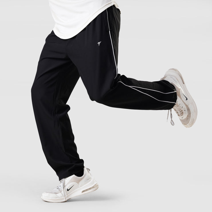Tf-Premium Black Baggy Piping Bottoms