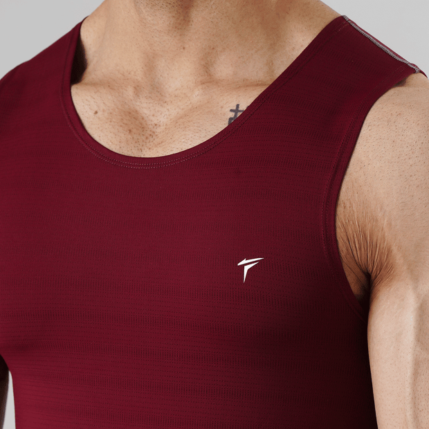 Tf-Premium Maroon Power Compression Tank