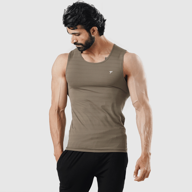 Tf-Premium Khaki Power Compression Tank
