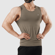 Tf-Premium Khaki Power Compression Tank