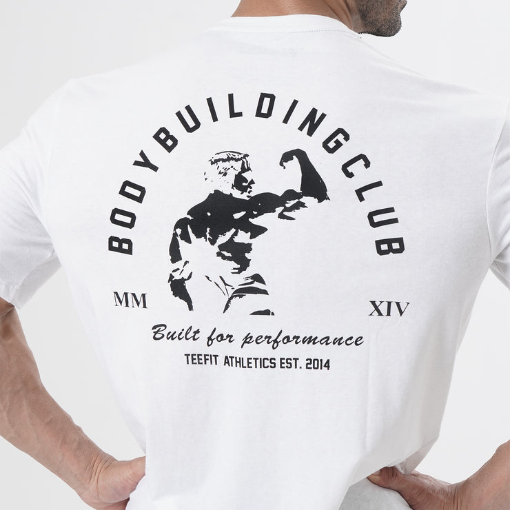 Tf-White Bodybuilding Club Tee