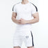 Tf-White Summer Tracksuit With Black Panel and Shorts
