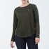 Tf-Olive Green Full Sleeve Women Mesh Performance Tee