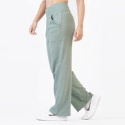 Tf-Teal High Waisted Straight Women Bottoms