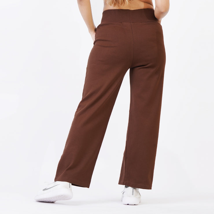 Tf-Brown High Waisted Straight Women Bottoms