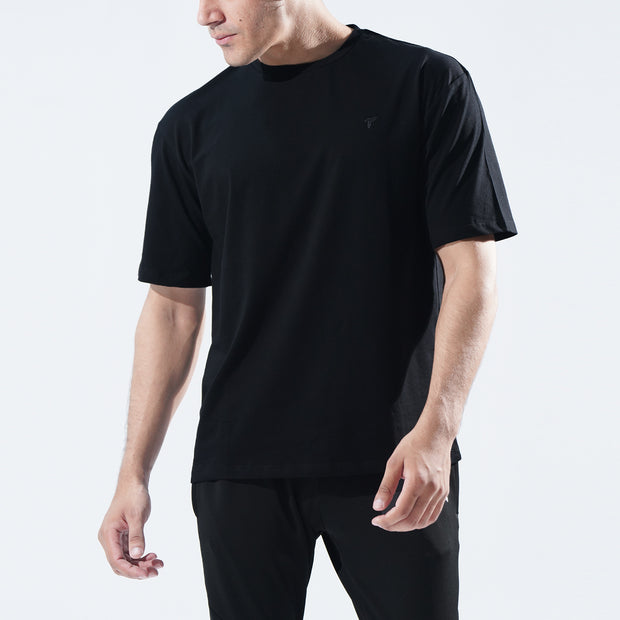 Tf-Black Oversize Premium Lycra Tee