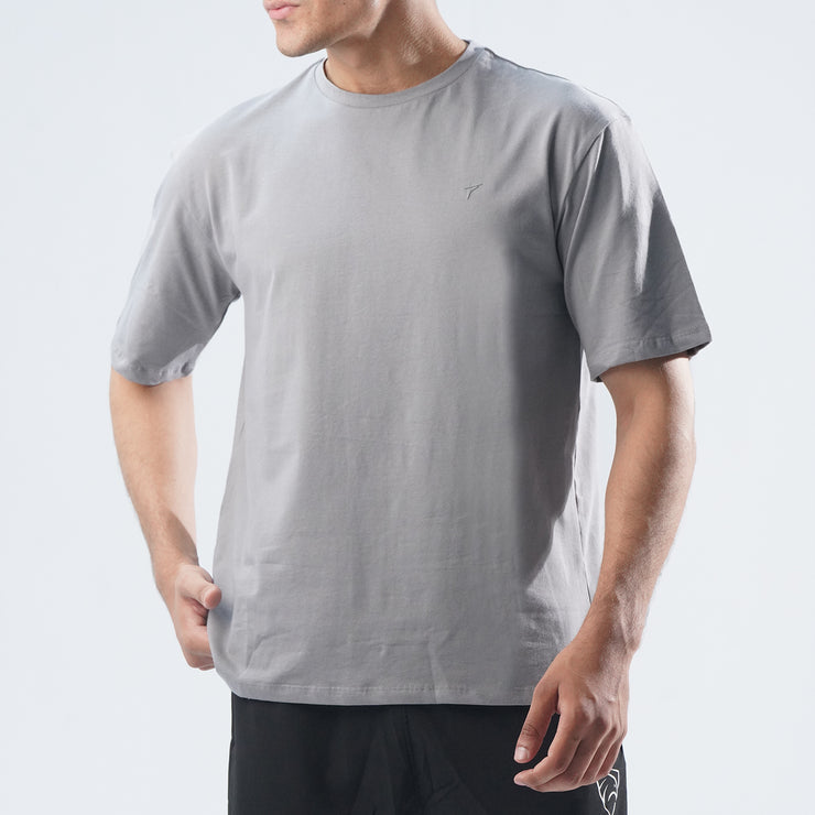 Tf-Grey Oversize Premium Lycra Tee