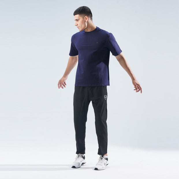 Tf-Navy Oversize Premium Lycra Tee
