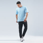 Tf-Sky Blue Oversize Premium Lycra Tee