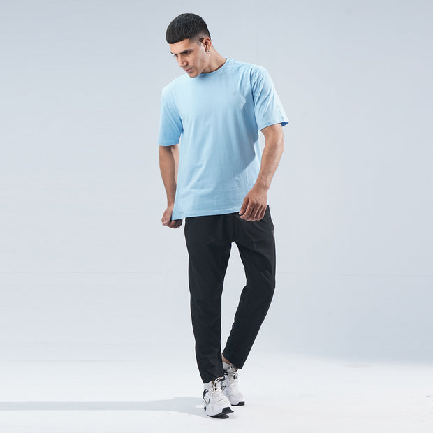 Tf-Sky Blue Oversize Premium Lycra Tee