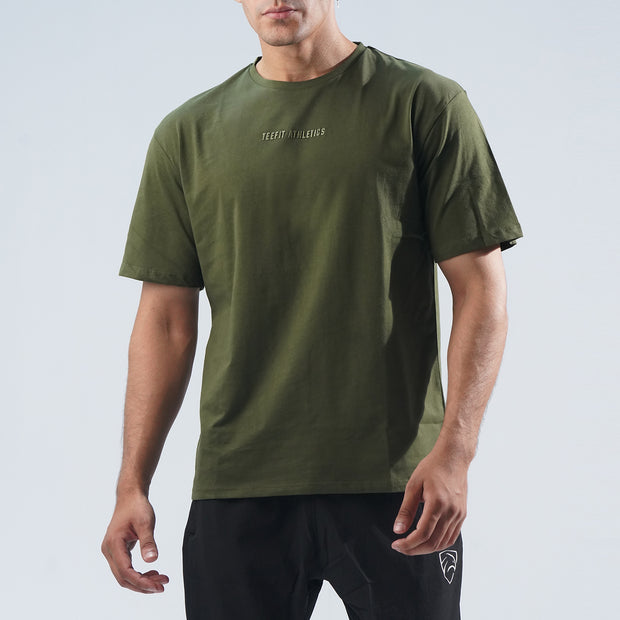 Tf-Olive Green Oversize Tee