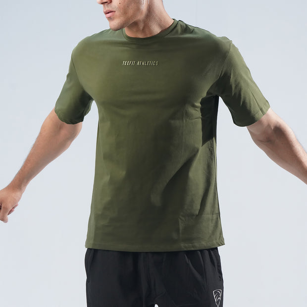 Tf-Olive Green Oversize Tee