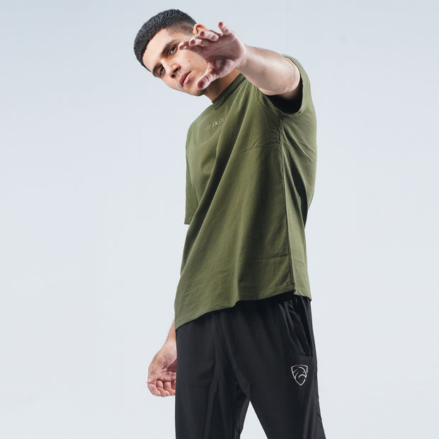 Tf-Olive Green Oversize Tee