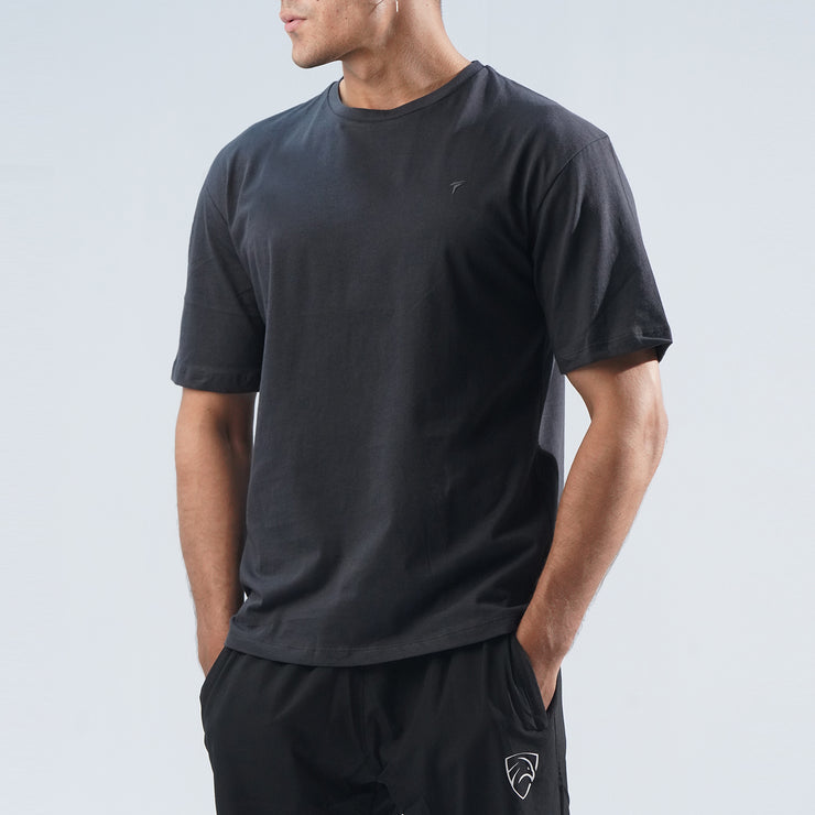 Tf-Charcoal Oversize Premium Lycra Tee
