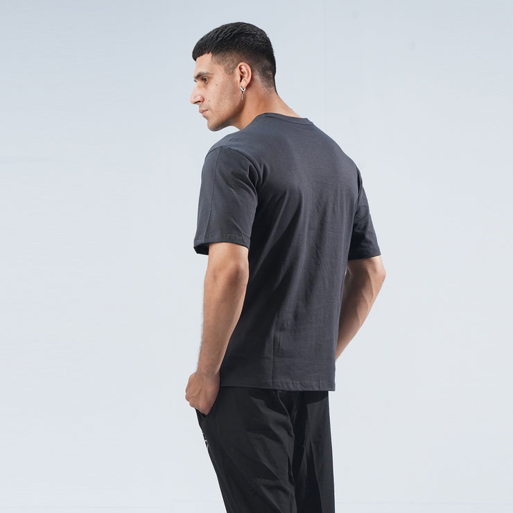Tf-Charcoal Oversize Premium Lycra Tee