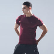 Tf-Maroon Performance Running Tee