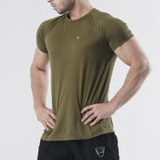 Tf-Half Sleeve Olive Green Alpha Tee