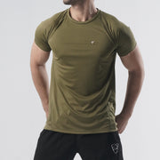 Tf-Half Sleeve Olive Green Alpha Tee