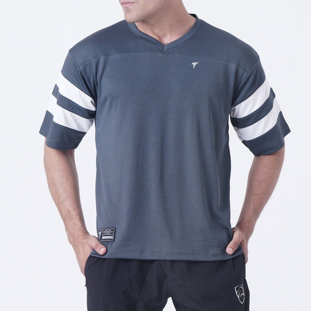 Tf-Charcoal OverSize Mesh Athlete Tee
