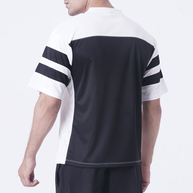 Tf-White OverSize Mesh Athlete Tee