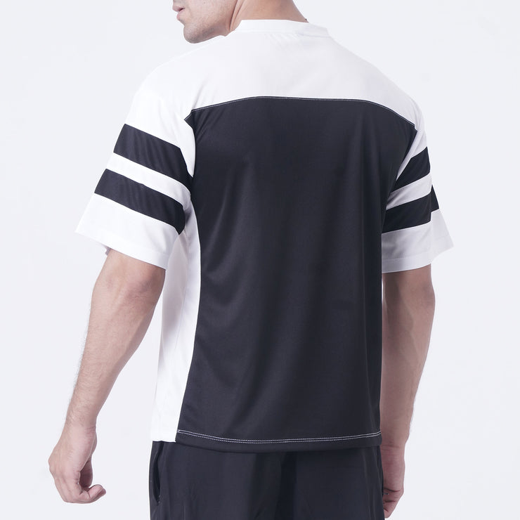 Tf-White OverSize Mesh Athlete Tee