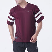 Tf-Maroon OverSize Mesh Athlete Tee