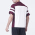 Tf-Maroon OverSize Mesh Athlete Tee