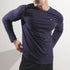 Tf-Full Sleeve Navy Premium Lycra Tee