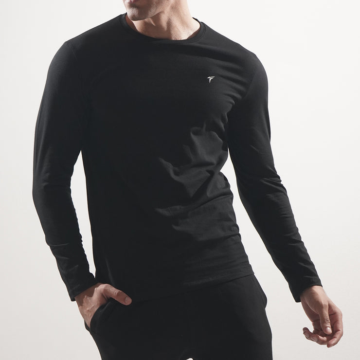 Tf-Full Sleeve Black Premium Lycra Tee