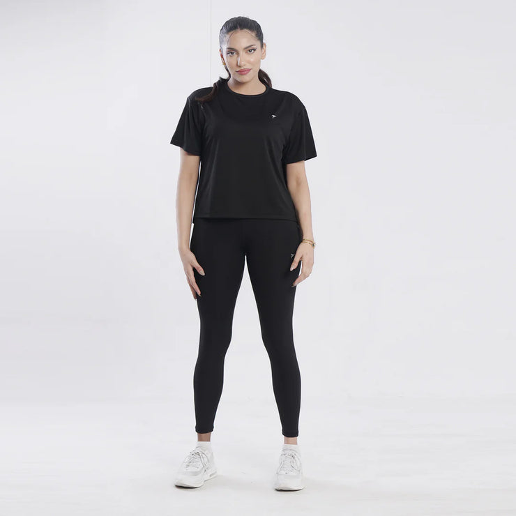 Tf-Black Oversize Women Tee
