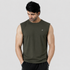 Tf-Premium Olive Wide Shoulder Lycra Tank